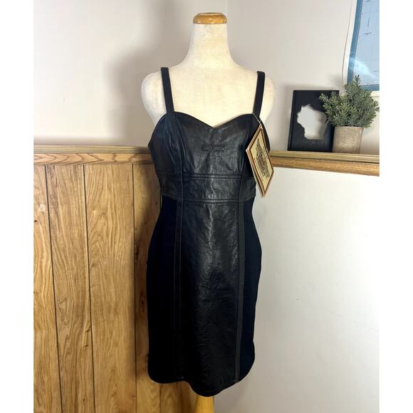 Harley-Davidson Vintage Victoria Leather Mini Dress Size 10 NWT Style 97404-01VW - Picture 8 of 9